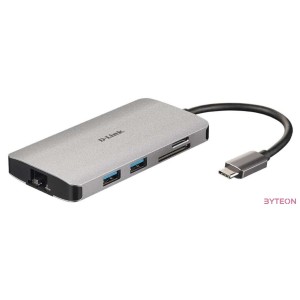D-Link DUB-M810 dokkoló állomás és port replikátor Vezetékes Thunderbolt 3 Ezüst