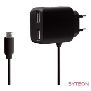 LogiLink PA0157 mobiltelefon töltő Beltéri Fekete