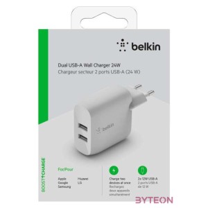 Belkin WCB002VFWH mobiltelefon töltő Beltéri Fehér