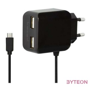 LogiLink PA0157 mobiltelefon töltő Beltéri Fekete