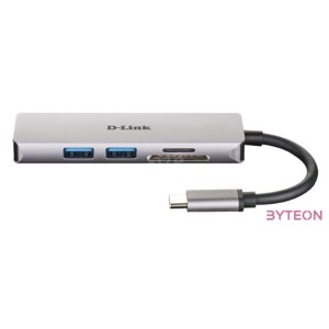 D-Link DUB-M530 dokkoló állomás és port replikátor Vezetékes USB 3.2 Gen 1 (3.1 Gen 1) Type-C Alumínium, Fekete