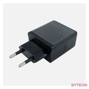 Approx APPUSBWALLQC mobiltelefon töltő Beltéri Fekete