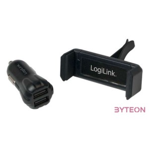 LogiLink PA0133 mobiltelefon töltő Automatikus Fekete