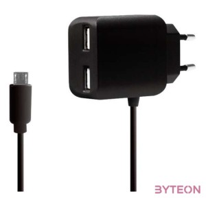 LogiLink PA0157 mobiltelefon töltő Beltéri Fekete