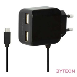 LogiLink PA0157 mobiltelefon töltő Beltéri Fekete