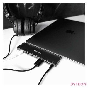 Canyon CNS-TDS08DG dokkoló állomás és port replikátor Szürke