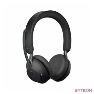 Jabra Evolve2 65, UC Stereo Headset Fejpánt Fekete