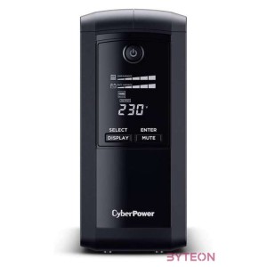 CyberPower VP1000EILCD szünetmentes tápegység (UPS) Vonal interaktív 1000 VA 550 W 6 AC kimenet(ek)