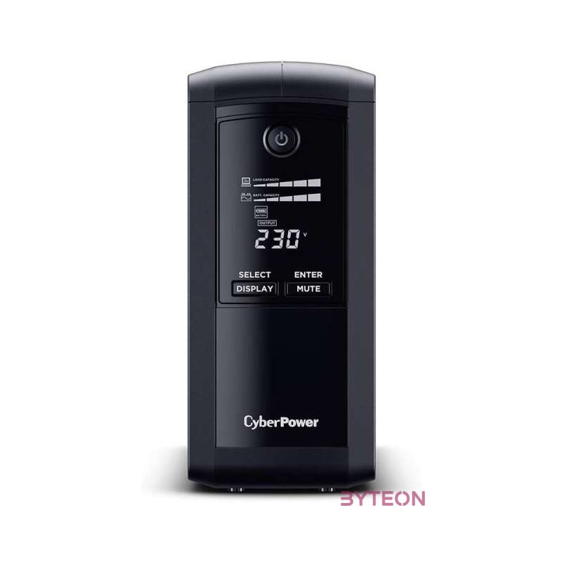 CyberPower VP1000EILCD szünetmentes tápegység (UPS) Vonal interaktív 1000 VA 550 W 6 AC kimenet(ek)