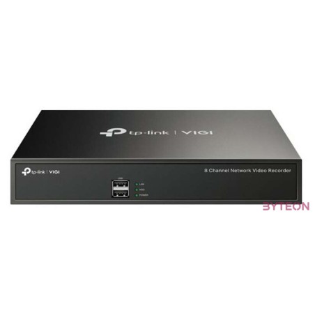 TP-LINK VIGI NVR1008H hálózati képrögzítő (NVR) 1U Fekete