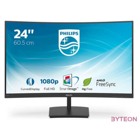 Philips E Line 241E1SC,00 LED display 59,9 cm (23.6) 1920 x 1080 pixelek Full HD Fekete