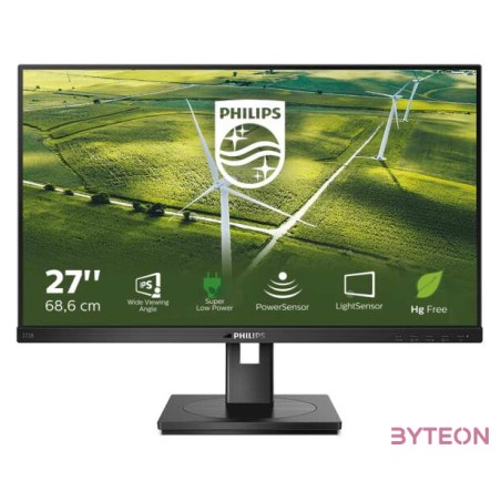 Philips B Line 272B1G,00 LED display 68,6 cm (27) 1920 x 1080 pixelek Full HD Fekete