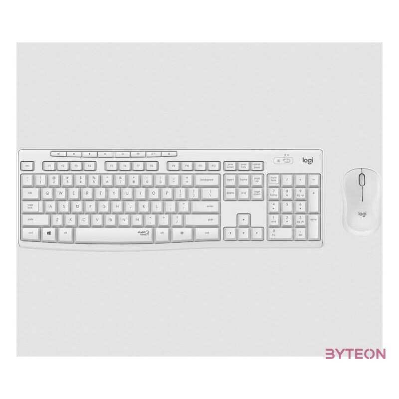 Logitech MK295 Silent Wireless Combo billentyűzet Vezeték nélküli RF Magyar Fehér