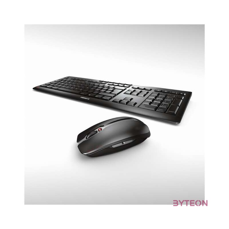CHERRY Stream Desktop billentyűzet Vezeték nélküli RF QWERTZ Német Fekete