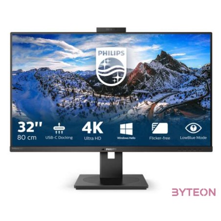 Philips P Line 329P1H,00 LED display 80 cm (31.5) 3840 x 2160 pixelek 4K Ultra HD Fekete