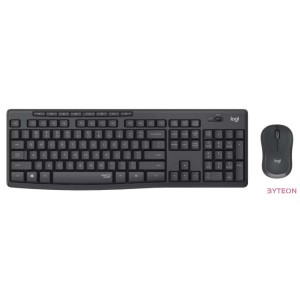 Logitech MK295 Silent Wireless Combo billentyűzet Vezeték nélküli RF Magyar Fekete