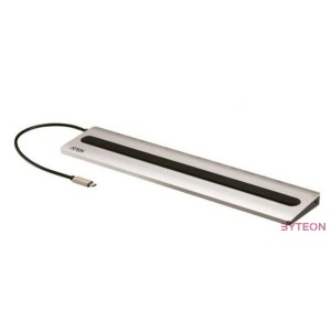 Aten UH3237 dokkoló állomás és port replikátor Vezetékes USB 3.2 Gen 1 (3.1 Gen 1) Type-C Fekete, Ezüst