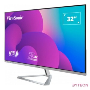 Viewsonic VX Series VX3276-MHD-3 számítógép monitor 81,3 cm (32) 1920 x 1080 pixelek Full HD LED Ezüst
