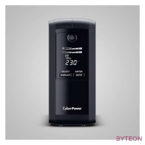 CyberPower VP1000EILCD szünetmentes tápegység (UPS) Vonal interaktív 1000 VA 550 W 6 AC kimenet(ek)