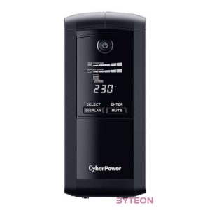CyberPower VP1000EILCD szünetmentes tápegység (UPS) Vonal interaktív 1000 VA 550 W 6 AC kimenet(ek)