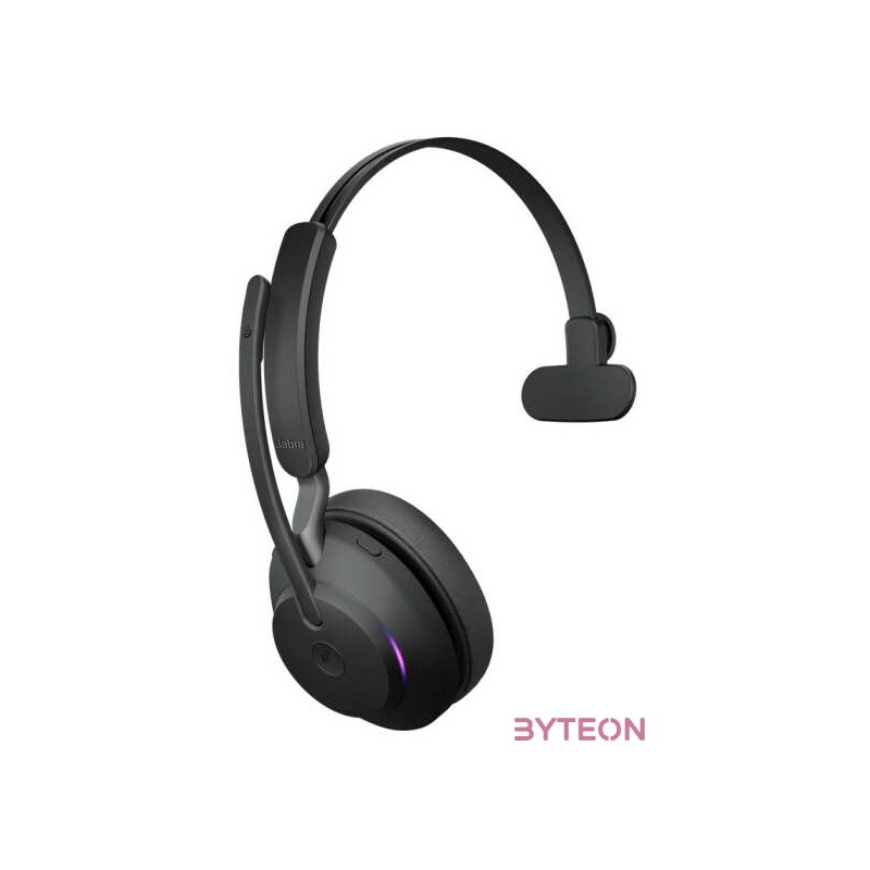 Jabra Evolve2 65, MS Mono Headset Fejpánt USB A típus Bluetooth Fekete