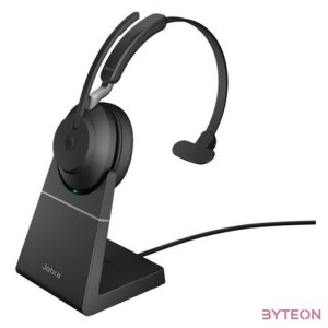 Jabra Evolve2 65, UC Mono Headset Fejpánt USB A típus Bluetooth Fekete