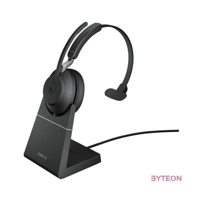 Jabra Evolve2 65, UC Mono Headset Fejpánt USB A típus Bluetooth Fekete