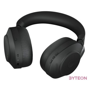 Jabra Evolve2 85, UC Stereo Headset Fejpánt 3,5 mm-es csatlakozó USB C-típus Bluetooth Fekete