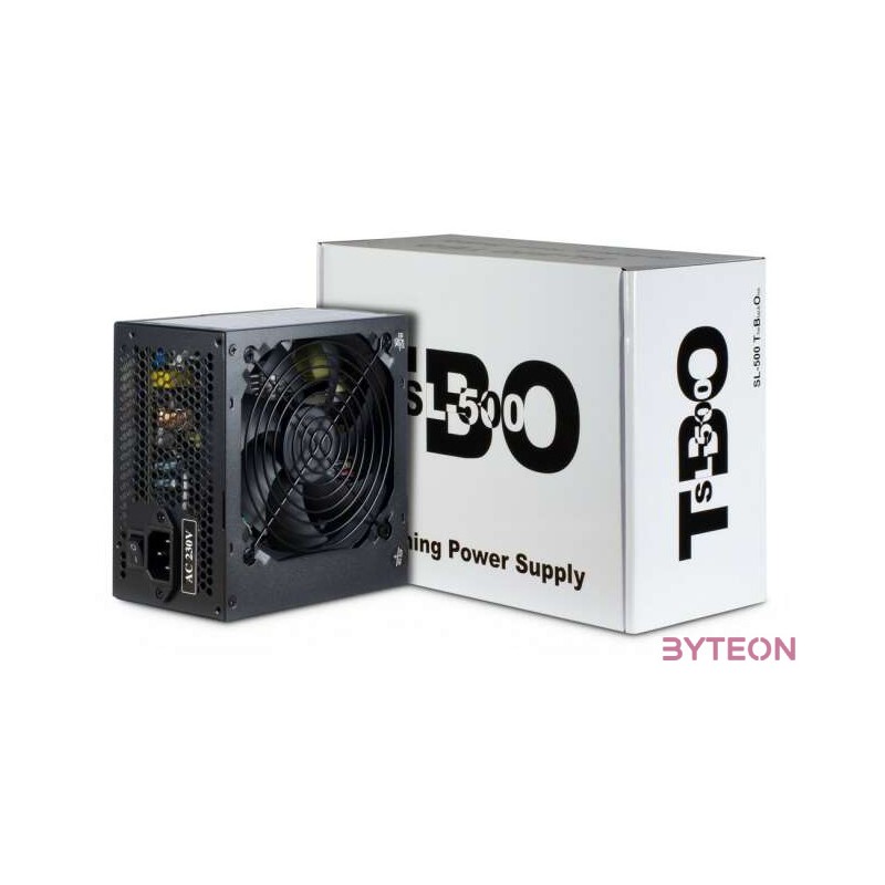 Inter-Tech SL-500 TBO tápegység 500 W 204 pin ATX ATX Fekete