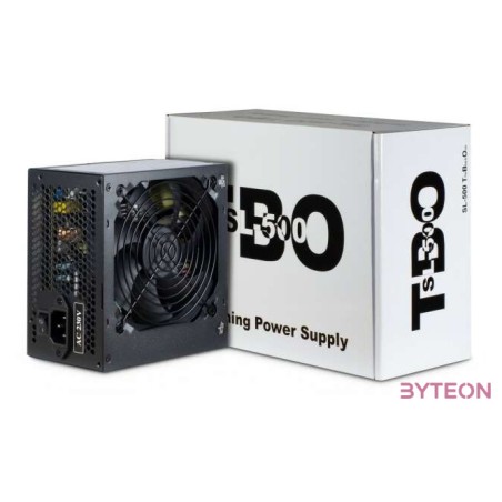 Inter-Tech SL-500 TBO tápegység 500 W 204 pin ATX ATX Fekete