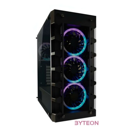LC-Power Gaming 709B - SolarSystemX Midi Tower Fekete