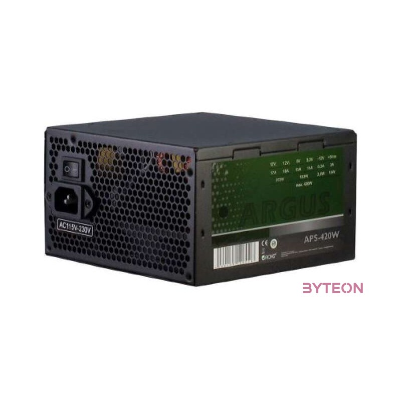 Inter-Tech Argus APS tápegység 420 W 204 pin ATX ATX Fekete