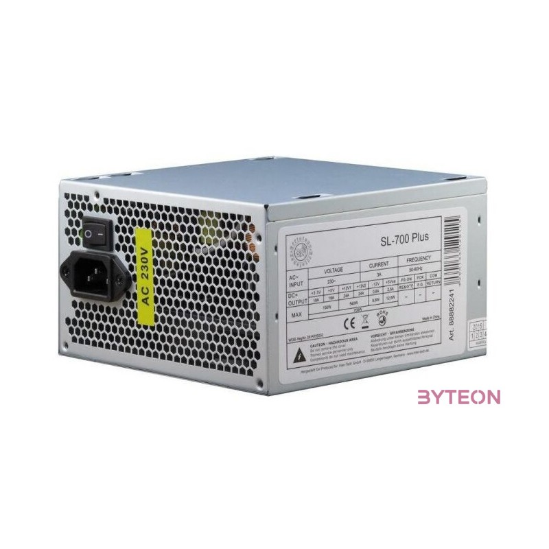 Inter-Tech SL-700 Plus tápegység 700 W 204 pin ATX ATX Ezüst