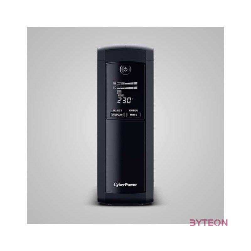 CyberPower VP1200EILCD szünetmentes tápegység (UPS) Vonal interaktív 1200 VA 720 W 8 AC kimenet(ek)