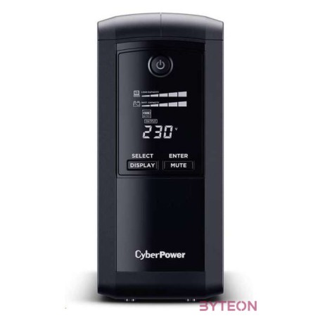 CyberPower VP700EILCD szünetmentes tápegység (UPS) Vonal interaktív 700 VA 390 W 6 AC kimenet(ek)