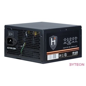 Inter-Tech HIPOWER SP-650 tápegység 650 W 204 pin ATX ATX Fekete