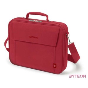 Dicota Eco Multi BASE notebook táska 39,6 cm (15.6) Aktatáska Vörös
