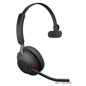 Jabra Evolve2 65, MS Mono Headset Fejpánt USB A típus Bluetooth Fekete