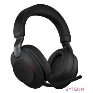 Jabra Evolve2 85, UC Stereo Headset Fejpánt 3,5 mm-es csatlakozó USB C-típus Bluetooth Fekete