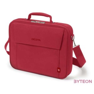 Dicota Eco Multi BASE notebook táska 39,6 cm (15.6) Aktatáska Vörös