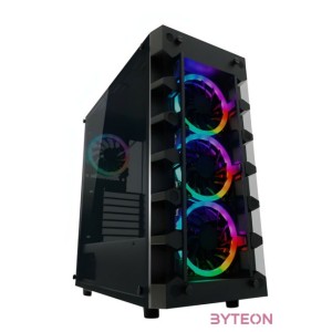 LC-Power Gaming 709B - SolarSystemX Midi Tower Fekete