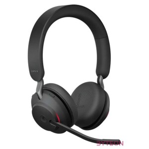 Jabra Evolve2 65, MS Stereo Headset Fejpánt USB A típus Bluetooth Fekete