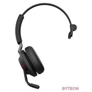 Jabra Evolve2 65, UC Mono Headset Fejpánt USB A típus Bluetooth Fekete