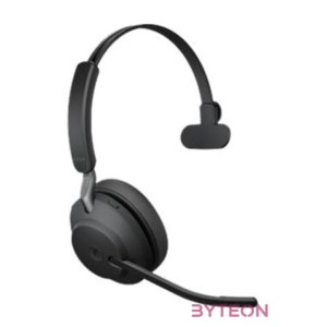 Jabra Evolve2 65, MS Mono Headset Fejpánt USB A típus Bluetooth Fekete
