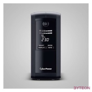 CyberPower VP700EILCD szünetmentes tápegység (UPS) Vonal interaktív 700 VA 390 W 6 AC kimenet(ek)