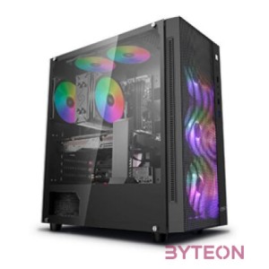 DeepCool MATREXX 55 MESH ADD-RGB 4F Midi Tower Fekete