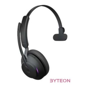 Jabra Evolve2 65, MS Mono Headset Fejpánt USB A típus Bluetooth Fekete