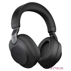Jabra Evolve2 85, UC Stereo Headset Fejpánt 3,5 mm-es csatlakozó USB C-típus Bluetooth Fekete
