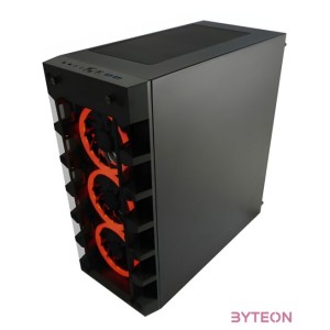 LC-Power Gaming 709B - SolarSystemX Midi Tower Fekete