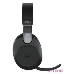 Jabra Evolve2 85, MS Stereo Headset Fejpánt 3,5 mm-es csatlakozó USB C-típus Bluetooth Fekete